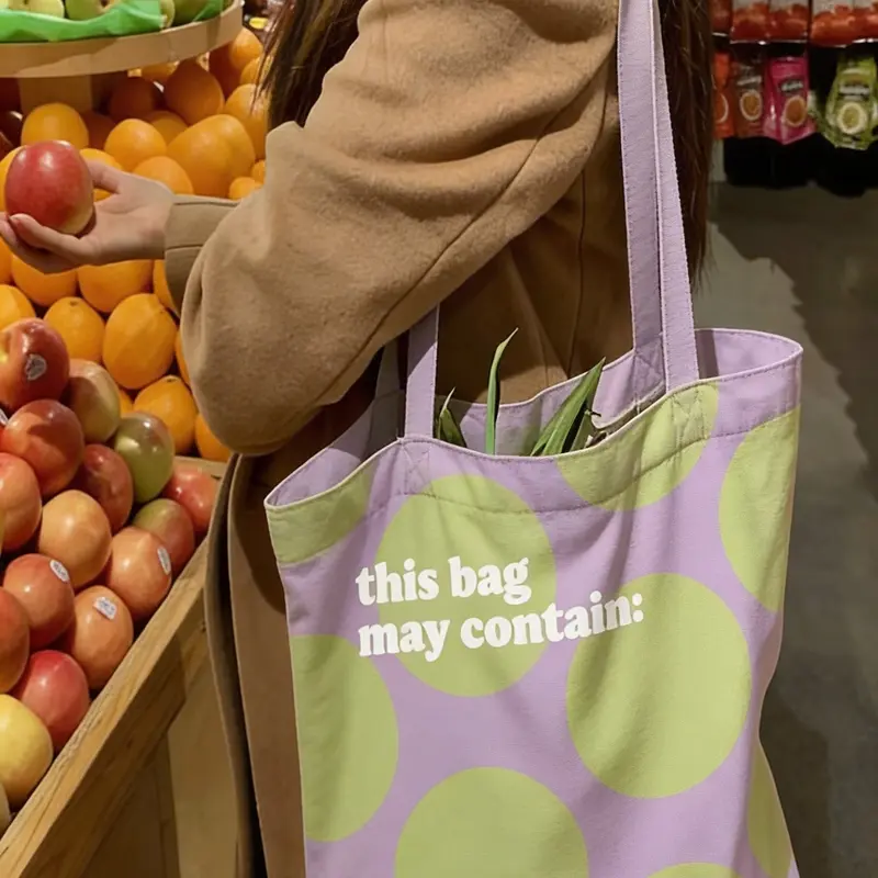 WillPowders Canvas Tote Bag for Gym - Sturdy, Reusable, Roomy Everyday Carry with Reinforced Handles
