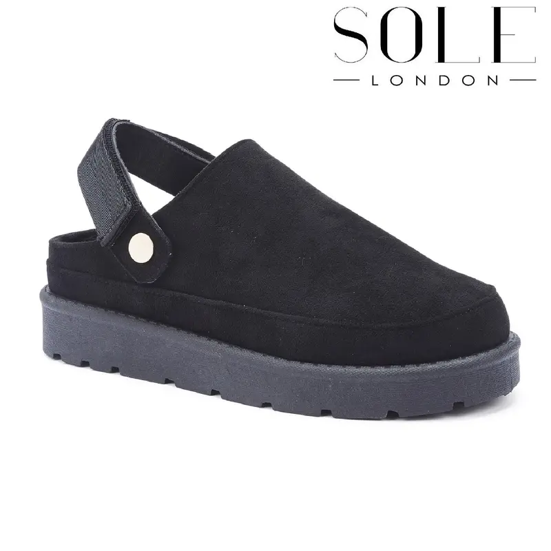 Ladies Strappy Clogs for a Comfortable - Perfect for Summer Footwear Girl Women Stylish Walking Shoes New Black