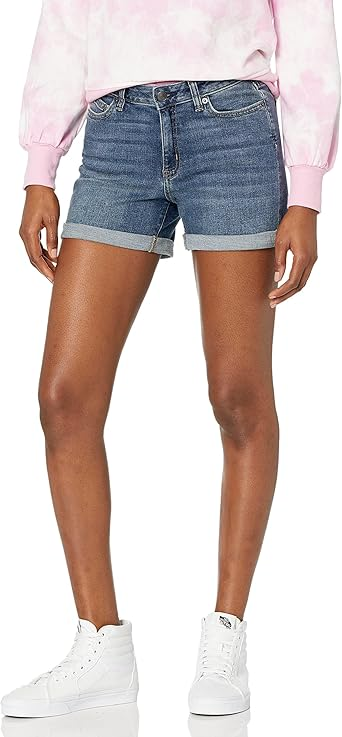 Amazon Essentials Women's Mid-Rise Stretch Slim-Fit 4" (10.2cm) Shorts