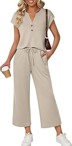 Two Piece Lounge Sets for Women Spring Vacation Beach Travel Airport Outfits Casual Cruise Fashion