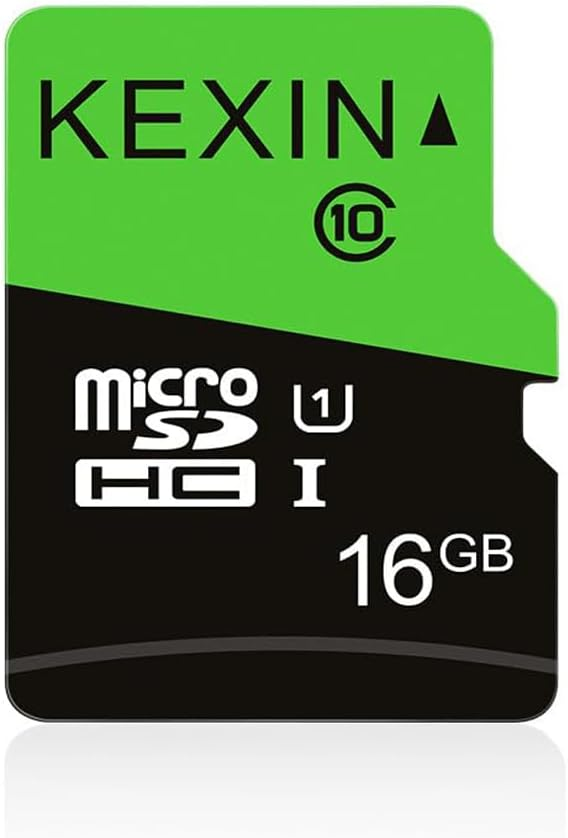 KEXIN Micro SD Card 16GB, MicroSDHC UHS-I Class 10 A1 U1, Mini SD Card, Memory Card for Smartphone, Tablet, Camera