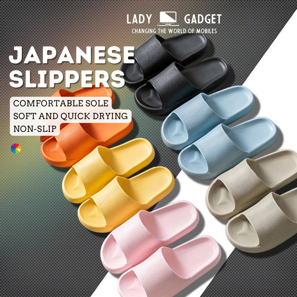 Upgrade Japanese Comfortable Sole Shower Slippers House Slippers Indoor Slipper Home