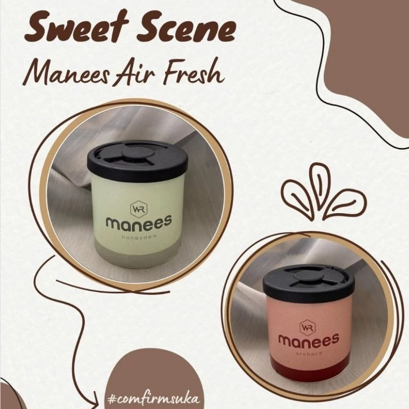 MANEES CAR PERFUME PEWANGI KERETA FIBRE WICK PERFUME