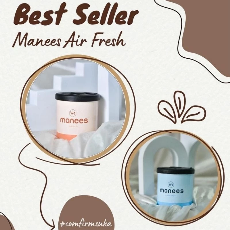 MANEES CAR PERFUME PEWANGI KERETA FIBRE WICK PERFUME