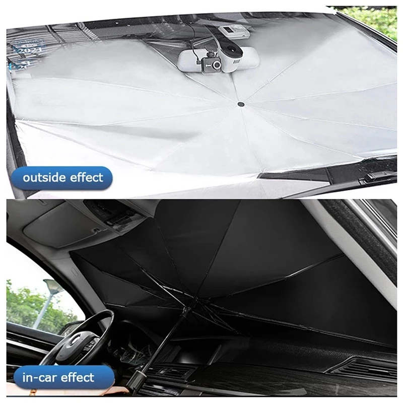 Car Window Sun Shade Car Windscreen Sunshade Car Sun Shield Umbrella Auto Shade Cover Sun Protection Window Cover 汽車遮陽