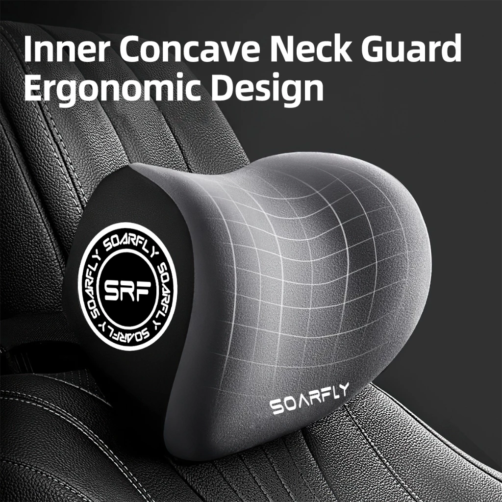 🔥READY STOCK🔥 SOARFLY Car Neck Pillow Headrest Cushions Waist Pillow Universal Car Neck Pillow Interior Accessories