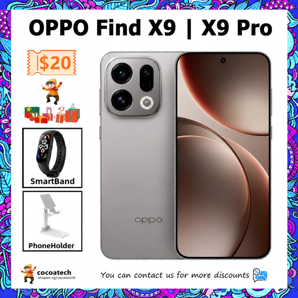OPPO Find X9 | Find X9 Pro 6.78" 1272x2772 pixels Dimensity 9500 7500mAh 1 year Local Seller Warranty