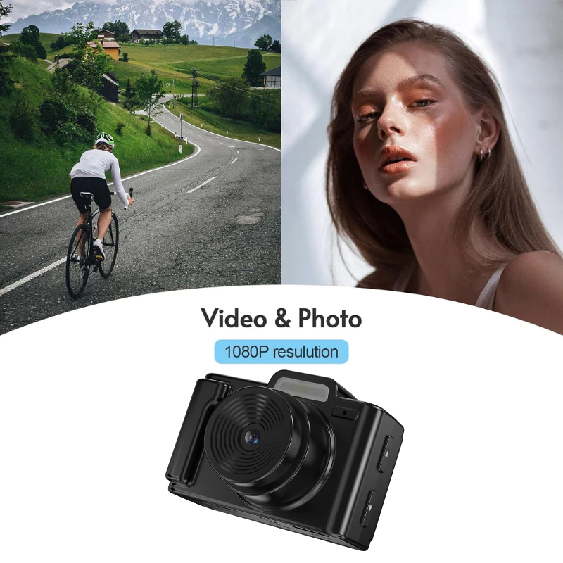 MaxTen MCB-E9 Portable Digital Mini Compact IP Camera with Built in Battery | Type-C | Kids Camera | Support:128GB
